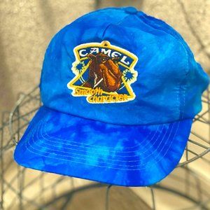 Vintage Tie-Dyed Camel Brand Snapback Nylon Hat
